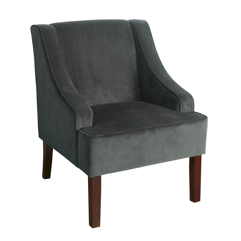 Fauteuil d'appoint en velours Lyric de Porch &amp; Den