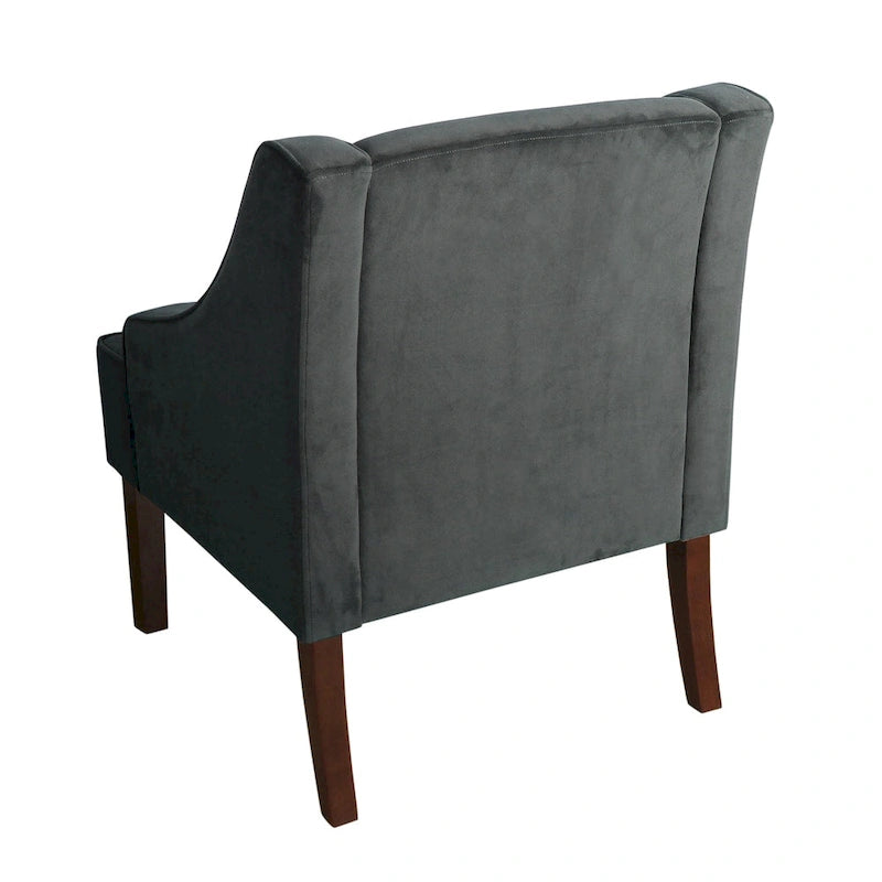 Fauteuil d'appoint en velours Lyric de Porch &amp; Den