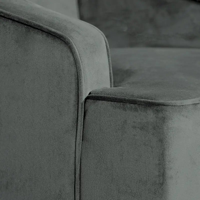 Fauteuil d'appoint en velours Lyric de Porch &amp; Den