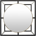 Tables d'appoint gigognes Karley à miroir - 53 cm (H) x 53 cm (L) x 53 cm (P), 48 cm (H) x 48 cm (L) x 48 cm (P)