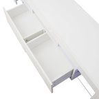 Meuble TV Nestfair blanc avec éclairage LED pour téléviseurs jusqu'à 70 pouces