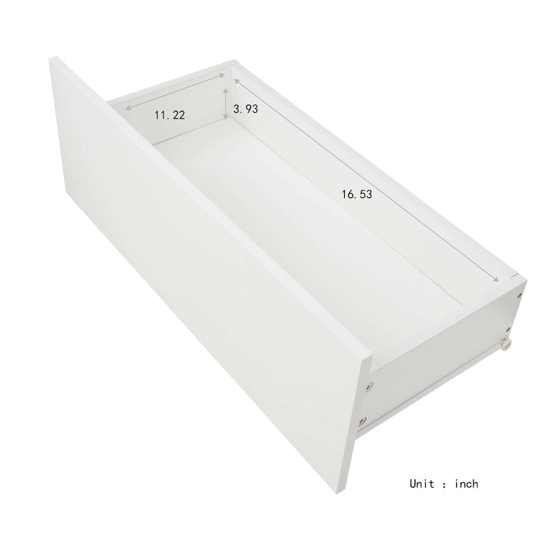 Meuble TV Nestfair blanc avec éclairage LED pour téléviseurs jusqu'à 70 pouces