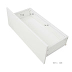 Meuble TV Nestfair blanc avec éclairage LED pour téléviseurs jusqu'à 70 pouces