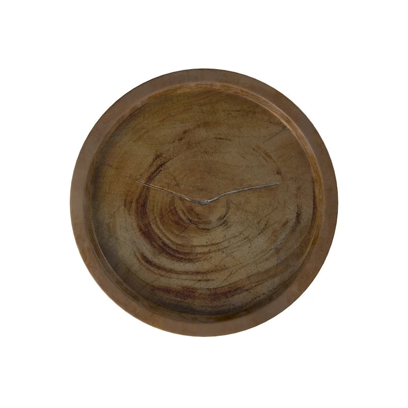 Table d'appoint ronde en bois d'acacia massif naturel par East at Main