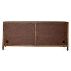 Meuble TV d'appoint Marisol Weathered Honey 74 pouces à 4 portes