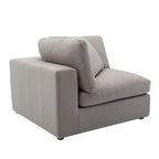 Canapé d'angle modulaire 5 pièces Roundhill Furniture Rivas, style contemporain, garnissage en plumes