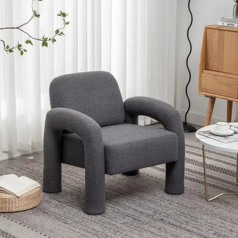 SEYNAR Fauteuil d'appoint rembourré au design moderne et unique pour salon
