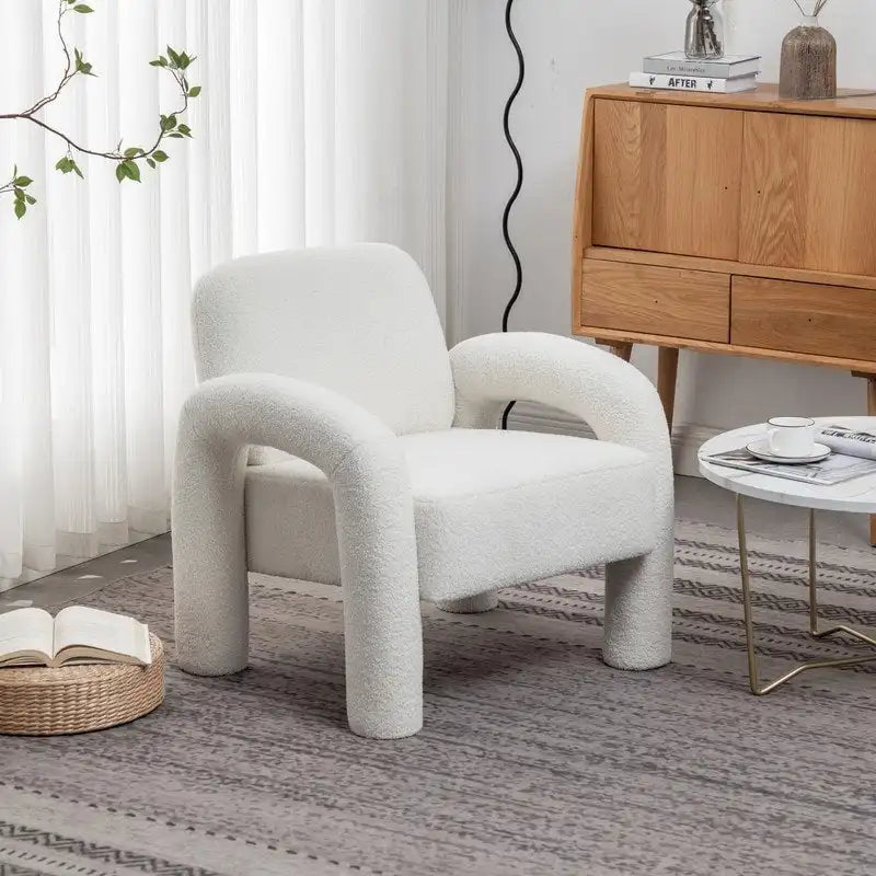 SEYNAR Fauteuil d'appoint rembourré au design moderne et unique pour salon