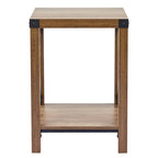 Table d'appoint ou de chevet CO-Z de style ferme de 40 cm avec étagère de rangement