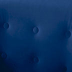 Fauteuil d'appoint VANOMi 28.34, fauteuil tonneau en velours avec pieds en bois massif