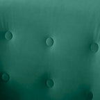 Fauteuil d'appoint VANOMi 28.34, fauteuil tonneau en velours avec pieds en bois massif