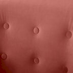 Fauteuil d'appoint VANOMi 28.34, fauteuil tonneau en velours avec pieds en bois massif