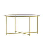 Tables gigognes Sonoma en chêne massif avec piètement en porte-à-faux en métal