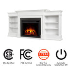 Cheminée électrique Ashton 93 Grand Media blanche de Real Flame