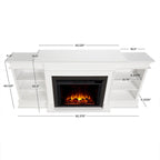 Cheminée électrique Ashton 93 Grand Media blanche de Real Flame