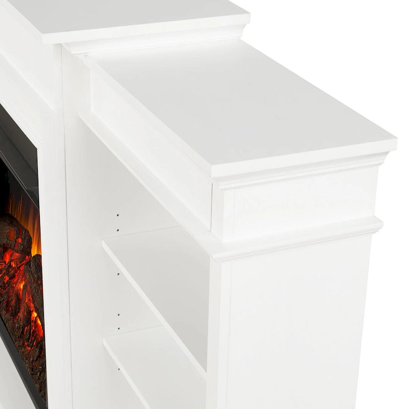 Cheminée électrique Ashton 93 Grand Media blanche de Real Flame