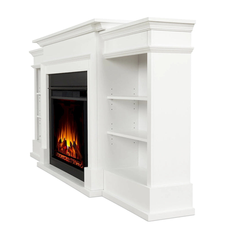 Cheminée électrique Ashton 93 Grand Media blanche de Real Flame