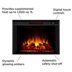 Cheminée électrique Ashton 93 Grand Media blanche de Real Flame