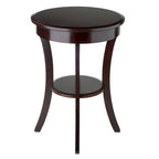 Table d'appoint ronde Sasha, cappuccino - 20 po L x 20 po P x 27 po H.