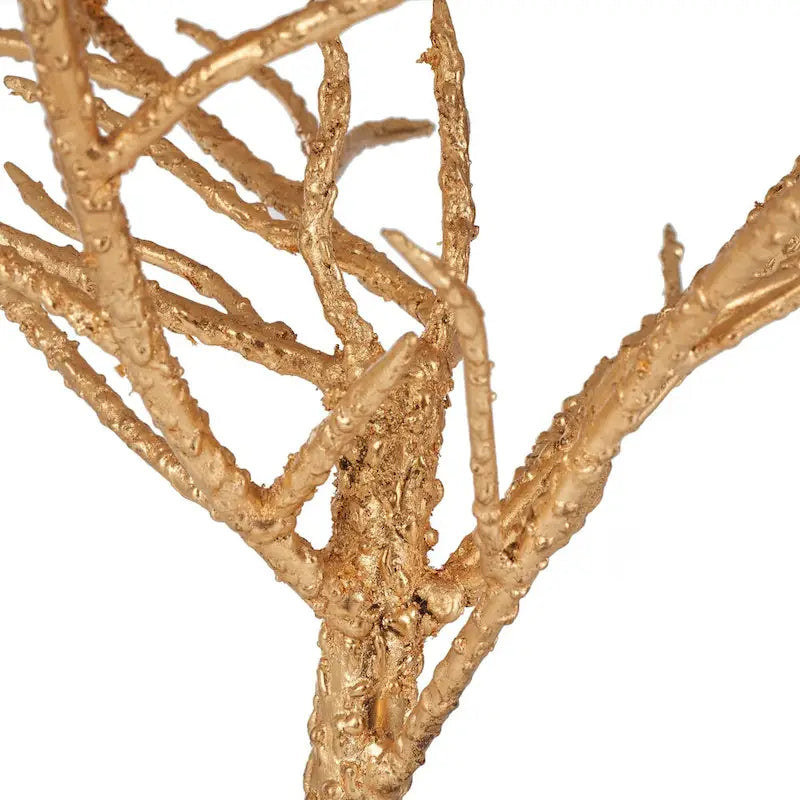 Table d'appoint SAFAVIEH Ailene Hidden Treasures en granit blanc et laiton - 51 x 51 x 62,5 cm (20 po L x 20 po P x 25 po H)