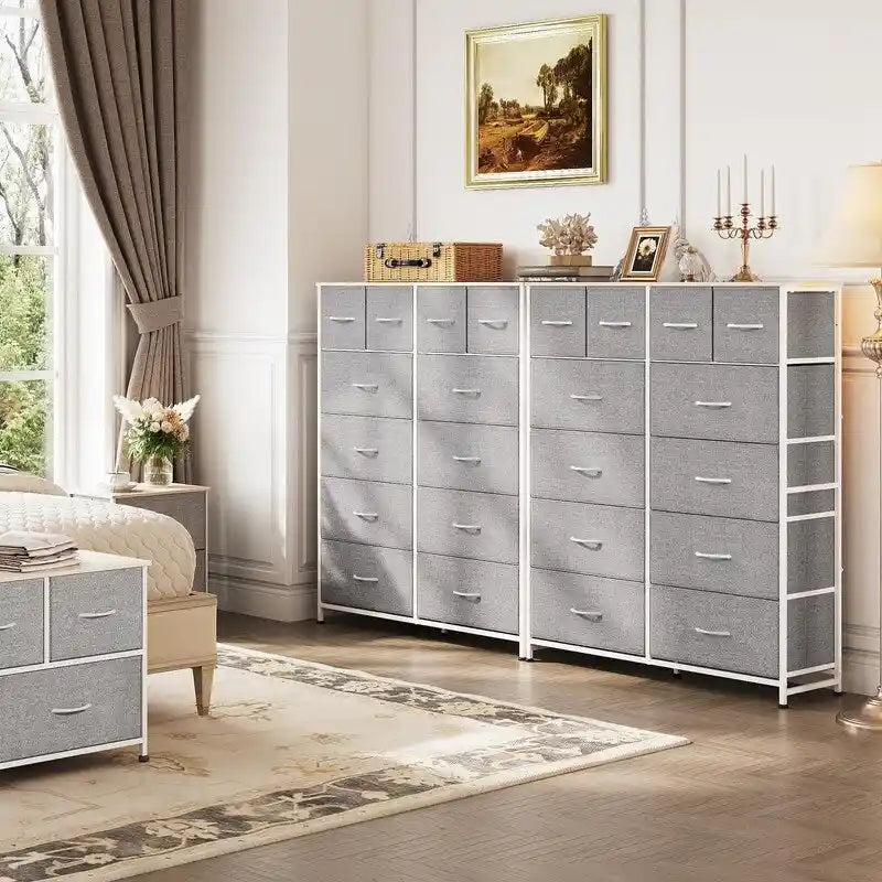 Commode haute pour chambre à coucher avec 12 tiroirs