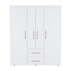 Armoire Bariloche avec tringles, étagères et 2 tiroirs