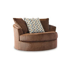 Fauteuil pivotant surdimensionné Signature Design by Ashley Laylabrook - 56 cm L x 55 cm P x 35 cm H