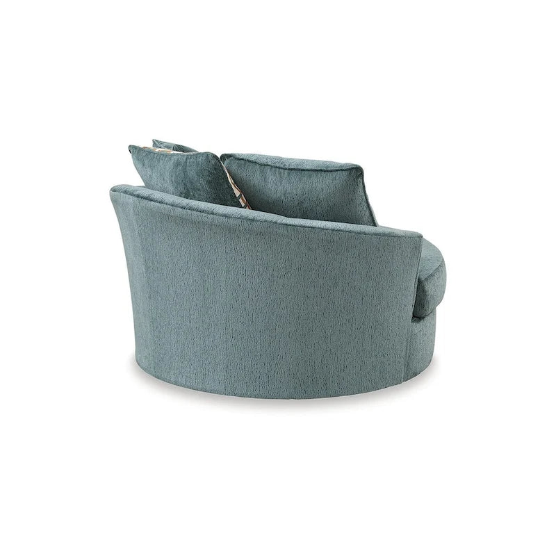 Fauteuil pivotant surdimensionné Signature Design by Ashley Laylabrook - 56 cm L x 55 cm P x 35 cm H