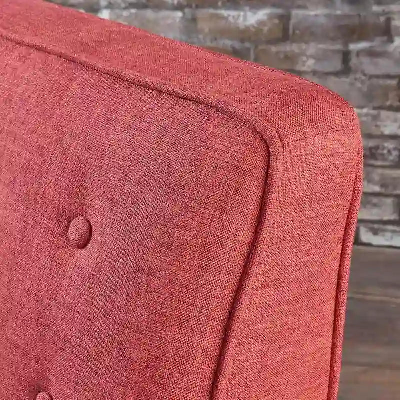 Fauteuil inclinable en tissu style moderne du milieu du siècle avec pieds en bouleau, par Christopher Knight Home