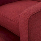 Fauteuil inclinable en tissu style moderne du milieu du siècle avec pieds en bouleau, par Christopher Knight Home