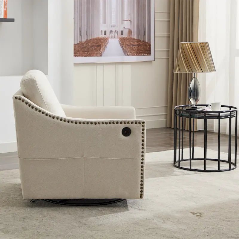 Fauteuil d'appoint pivotant à 360 degrés