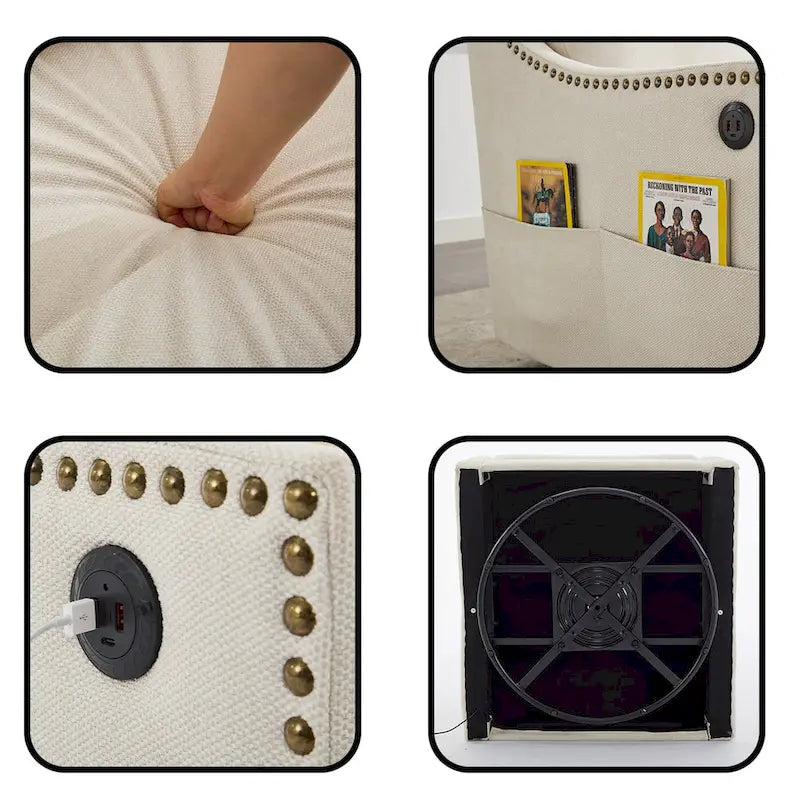 Fauteuil d'appoint pivotant à 360 degrés