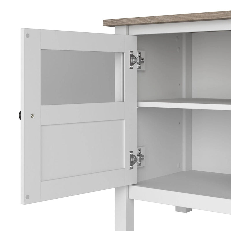 Table basse de ferme Mayfield de Bush Furniture avec tables d'appoint