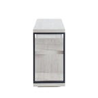 Meuble TV en bois, centre de divertissement classique, console multimédia jusqu'à 55 pouces avec cheminée électrique