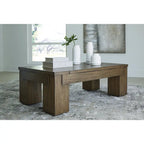 Signature Design by Ashley Rosswain Brown Lift-Top Coffee Table - 54W x 28D x 18H