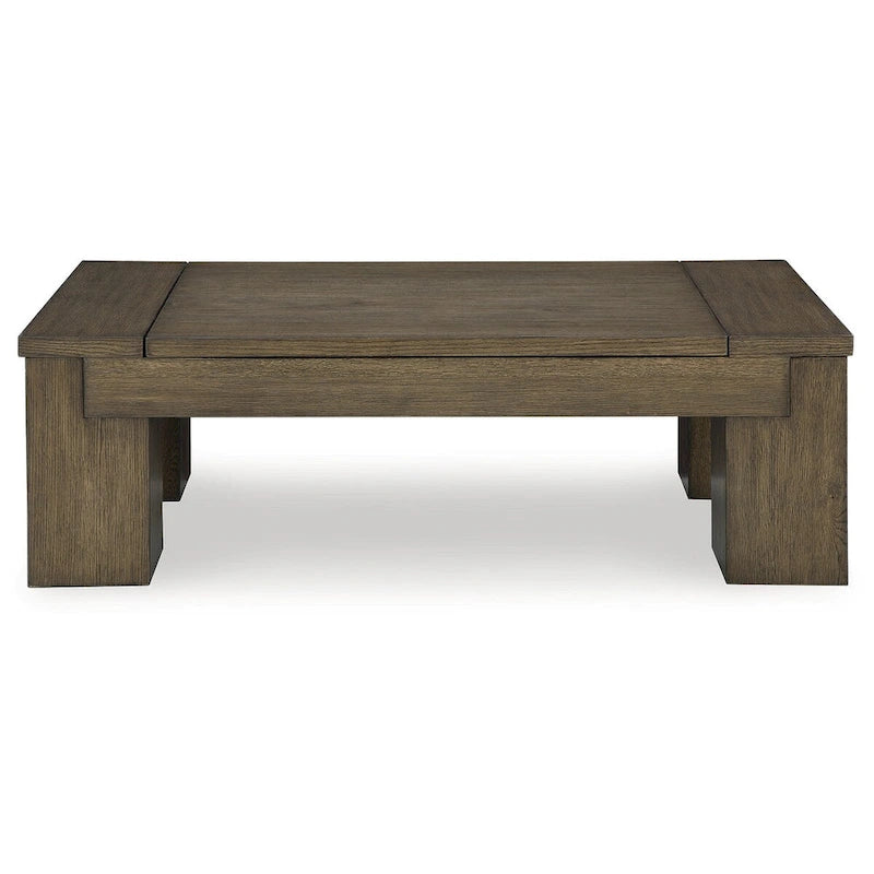 Table basse relevable marron Signature Design by Ashley Rosswain - 54 cm (L) x 28 cm (P) x 18 cm (H)