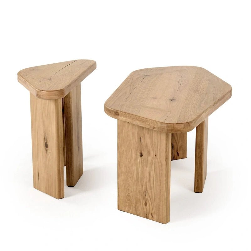 Ensemble de table basse moderne Modrest Jack en bois naturel