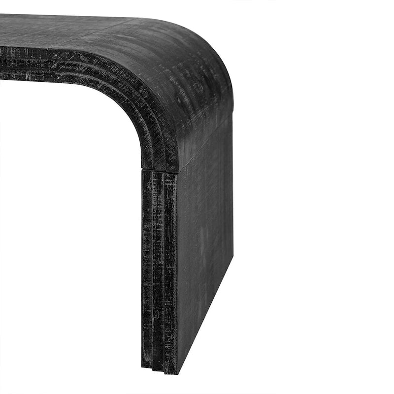 Table basse minimaliste au design Art déco incurvé