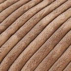 Canapé d'angle moderne en tissu polyester avec pouf, en forme de L.