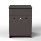 Maison pour chat en bois avec bac à litière, tiroir, table d'appoint, cage d'intérieur, maison pour chat (marron)