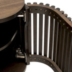 Meuble TV d'angle en bois Sierra de Studio London, avec des accents Mid-Century