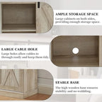 Meuble TV en bois, centre multimédia