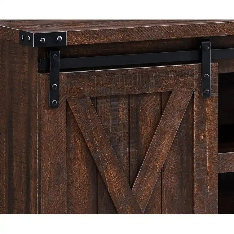 Meuble TV en bois, centre multimédia