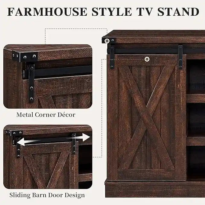 Meuble TV en bois, centre multimédia