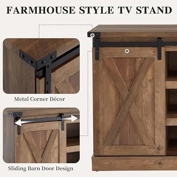 Meuble TV en bois, centre multimédia