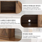 Meuble TV en bois, centre multimédia