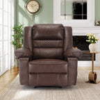 Fauteuil inclinable massant en cuir respirant, manuel, canapé inclinable pour salon