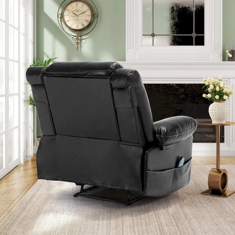 Fauteuil inclinable massant en cuir respirant, manuel, canapé inclinable pour salon