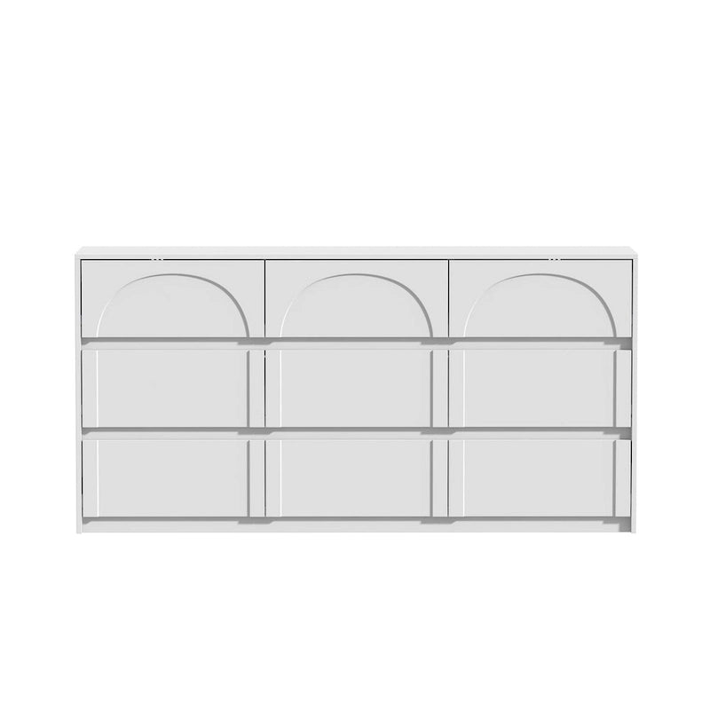 Meuble de rangement blanc polyvalent - Idéal pour la chambre, la cuisine et le salon