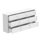 Meuble de rangement blanc polyvalent - Idéal pour la chambre, la cuisine et le salon